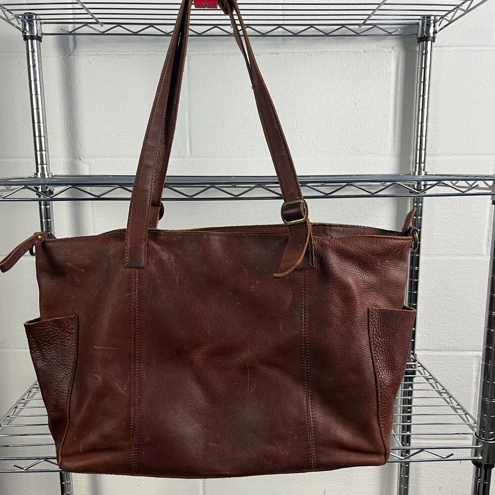 Duluth Trading Co Brown Leather Travel Bags
